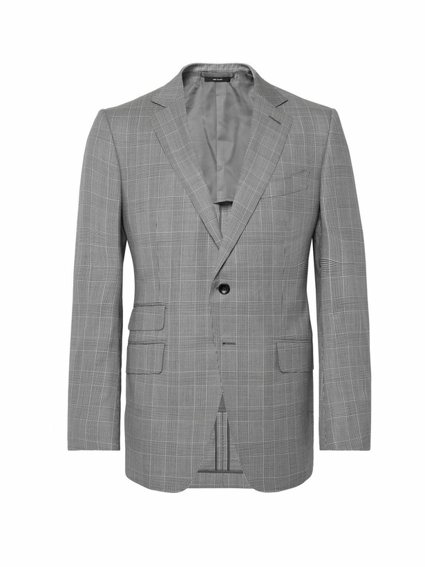 Photo: TOM FORD - O'Connor Slim-Fit Prince of Wales Checked Wool Suit Jacket - Gray