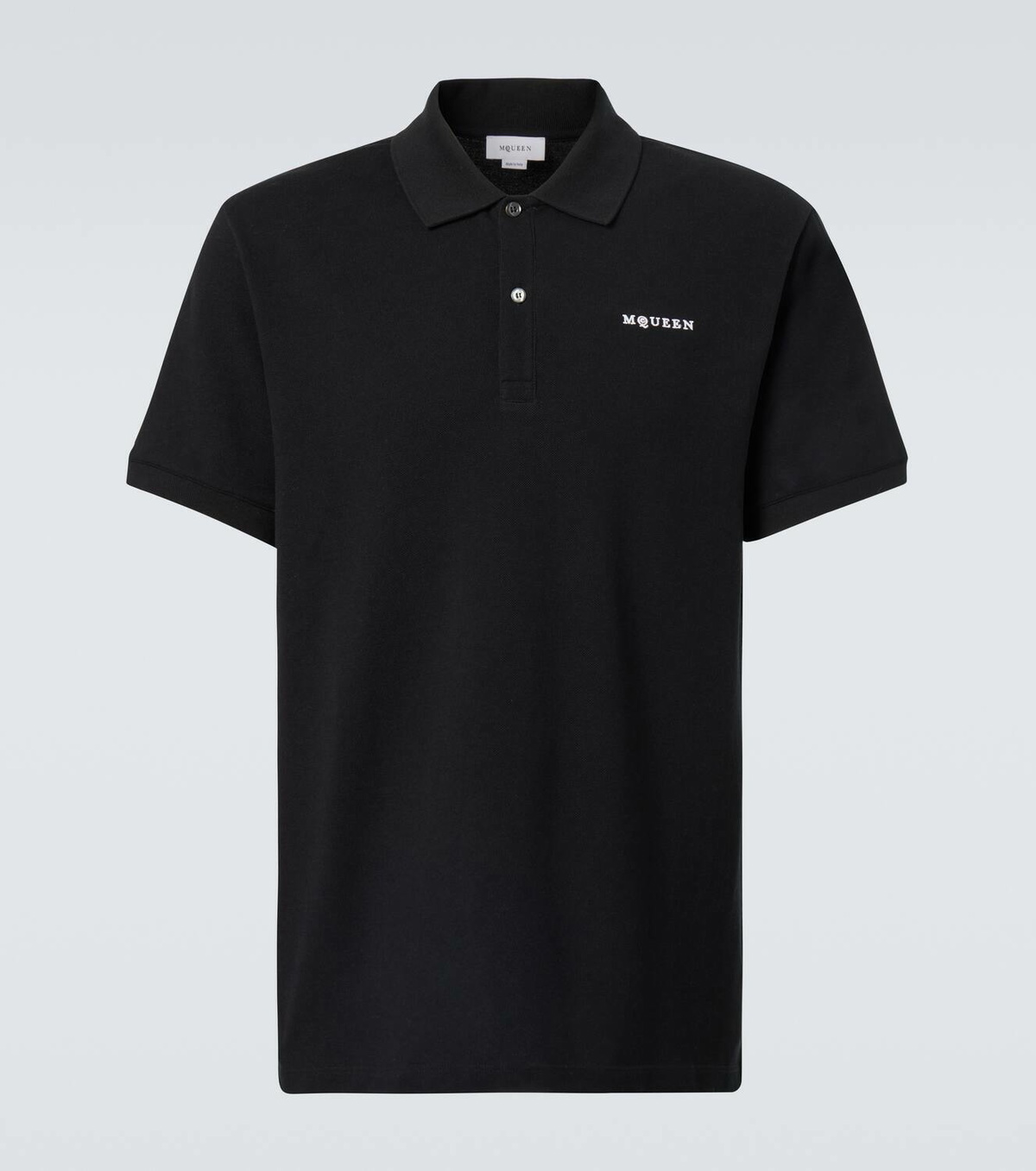 McQueen Logo cotton polo shirt
