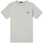 Fred Perry Men's Ringer T-Shirt in Limestone