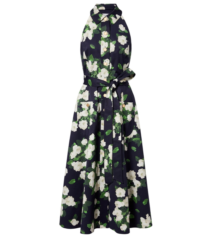 Photo: Carolina Herrera Floral faille midi dress