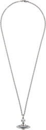 Vivienne Westwood Gunmetal New Small Orb Pendant Necklace