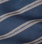 Brioni - 8cm Striped Silk-Jacquard Tie - Blue