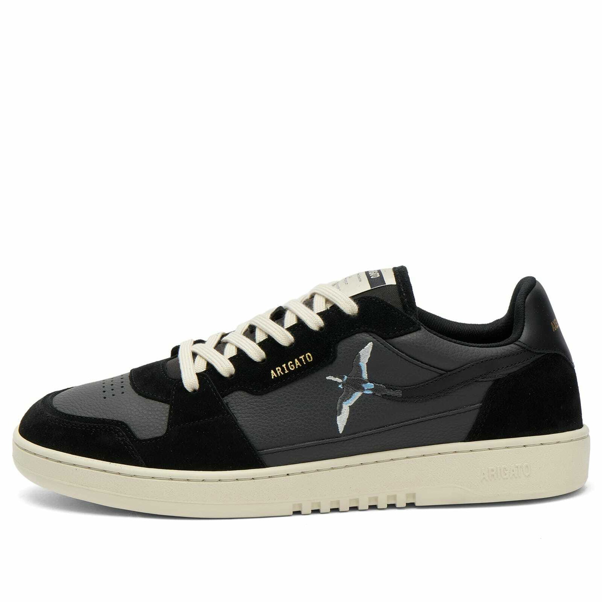 Axel Arigato Men's Dice Lo Bee Bird Sneaker in Black/Off Black