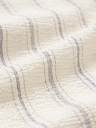 mfpen - Exact Striped Cotton-Seersucker Shirt - Neutrals