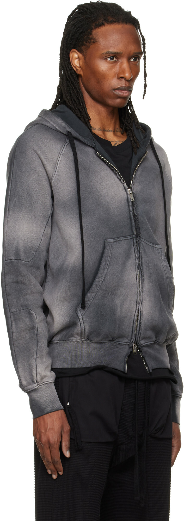 thom/krom Gray SJ 711 Hoodie