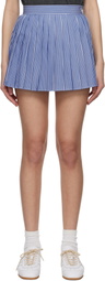 Sporty & Rich Blue 'SRC' Anae Miniskirt