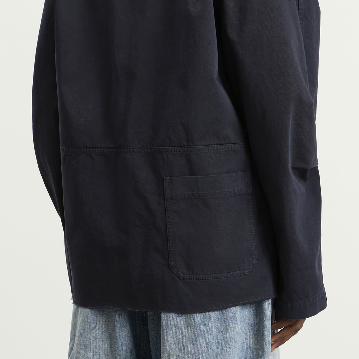MM6 Maison Margiela Men's Cotton Workwear Jacket in Blue
