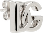 Dolce&Gabbana Silver 'DG' Logo Single Earring
