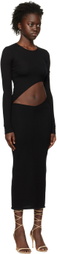 Olēnich Black Cut-Out Maxi Dress