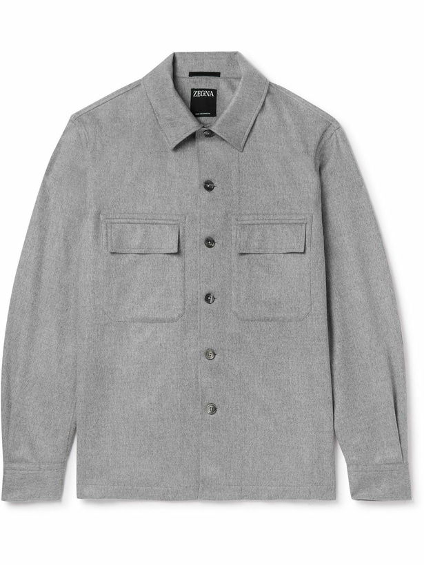 Photo: Zegna - Cashmere Overshirt - Gray