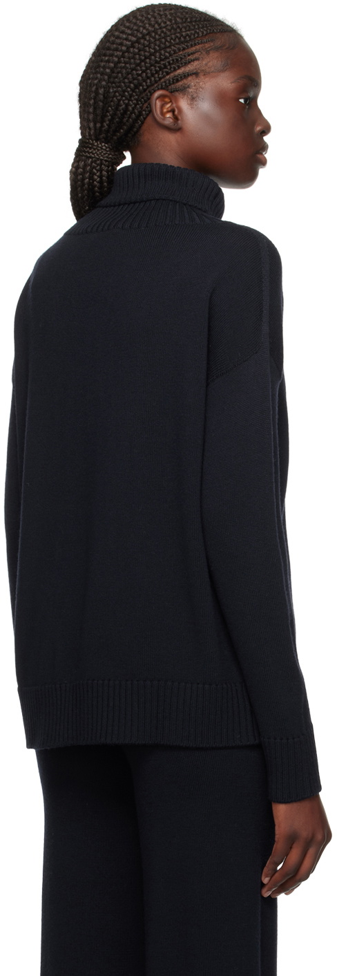 Max Mara Leisure Navy Nuble Turtleneck