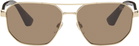 Burberry Gold Metal Sunglasses