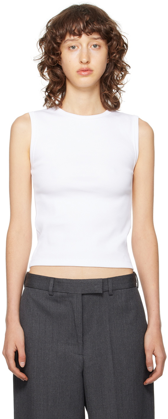 Róhe White Rib Tank Top Róhe