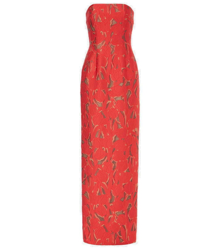 Photo: Emilia Wickstead Laelia jacquard corset dress