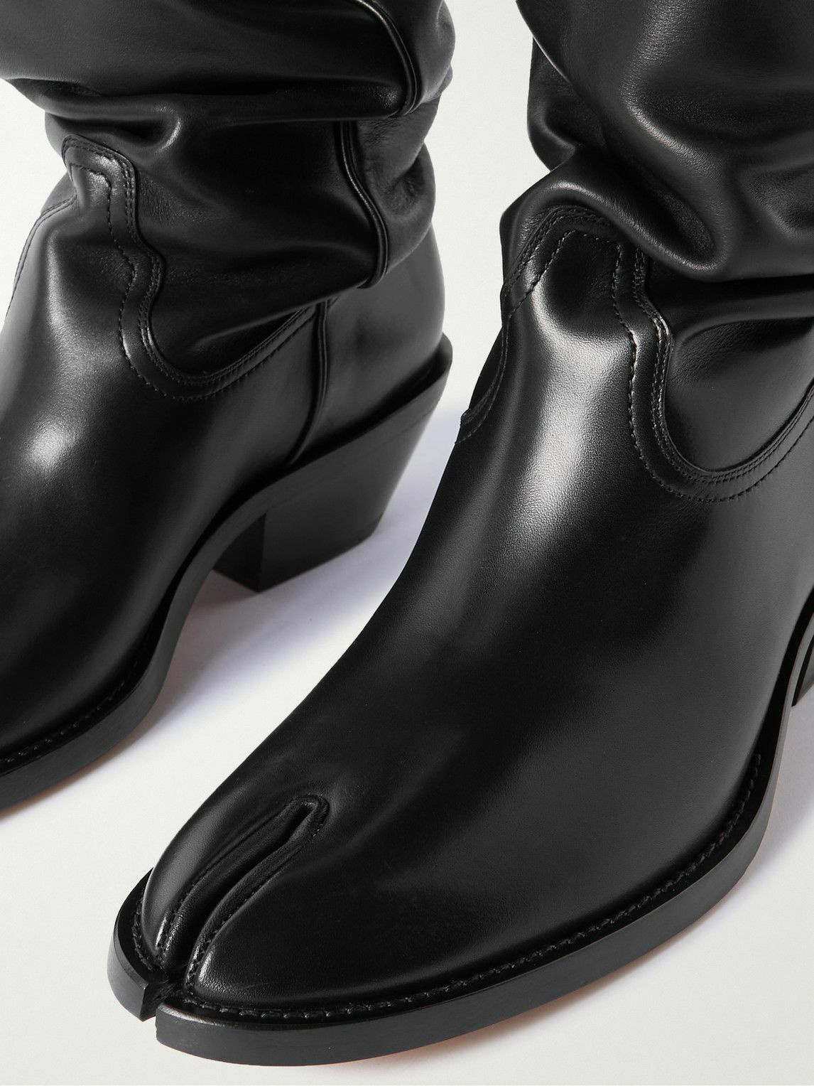 Maison Margiela - Tabi Split-Toe Leather Boots - Black Maison Margiela