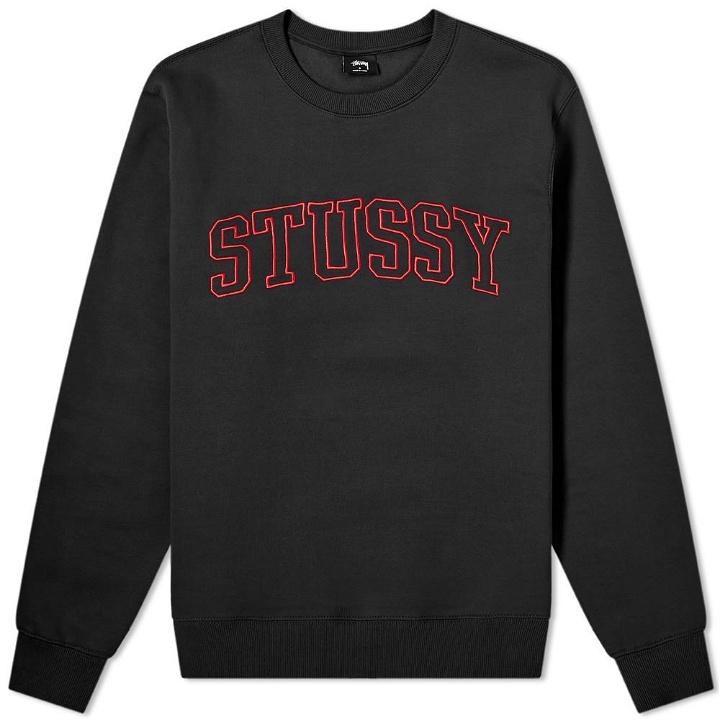 Photo: Stussy Outline Embroidered Crew Sweat