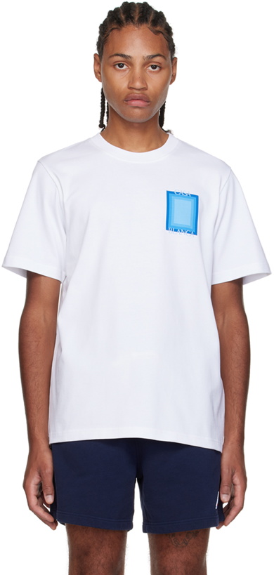 Photo: Casablanca White Degrade T-Shirt