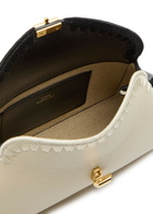 Toteme T-lock Panelled Mini Leather Clutch - Black - One Size
