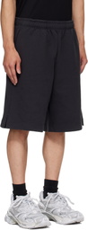 VETEMENTS Black Polizei Molton Shorts
