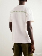 SAINT Mxxxxxx - A Future To Last Forever Printed Cotton-Jersey T-Shirt - Neutrals
