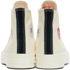 COMME des GARÇONS PLAY Off-White Converse Edition Chuck 70 OG Single Heart Sneakers