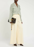 Forte_forte Printed Cotton and Silk-blend Shirt Light Green