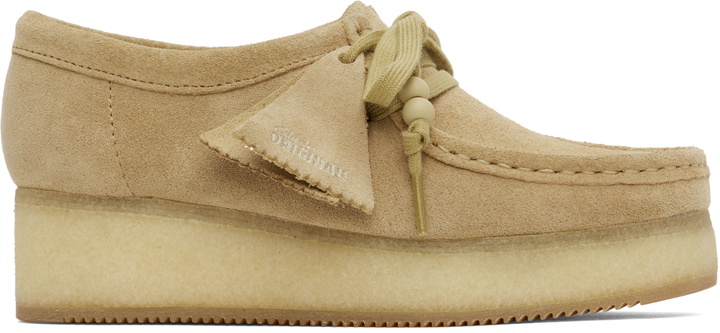 Photo: Clarks Originals Beige Wallacraft Bee Derbys