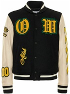 OFF-WHITE - Ow Wool & Leather Varsity Jacket