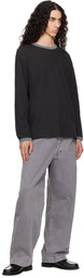 Lady White Co. Gray Two Tone L/S T-shirt
