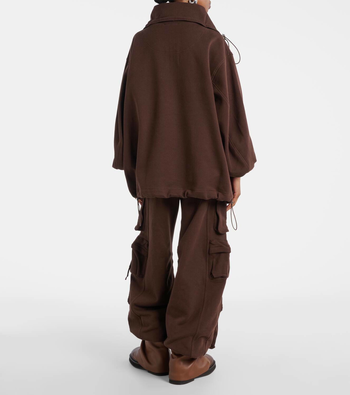 The Attico Cotton fleece sweatshirt