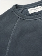 Officine Generale - Chris Pigment-Dyed Cotton-Jersey Sweatshirt - Blue