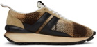 Lanvin Brown Wool Bumpr Sneakers