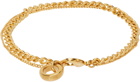 A.P.C. Gold Minimalist Bracelet