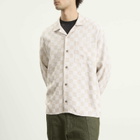 Heresy Men's Trellis Revere Shirt in Ecru Check