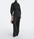 Khaite August wool and cashmere wide-leg pants