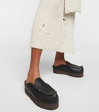 Acne Studios - x Kero Bero leather platform mules