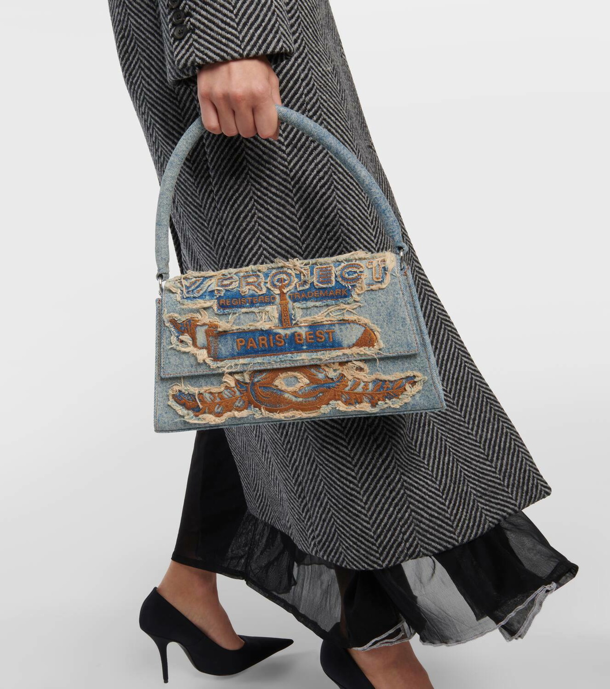 Y/Project Paris' Best Medium denim shoulder bag