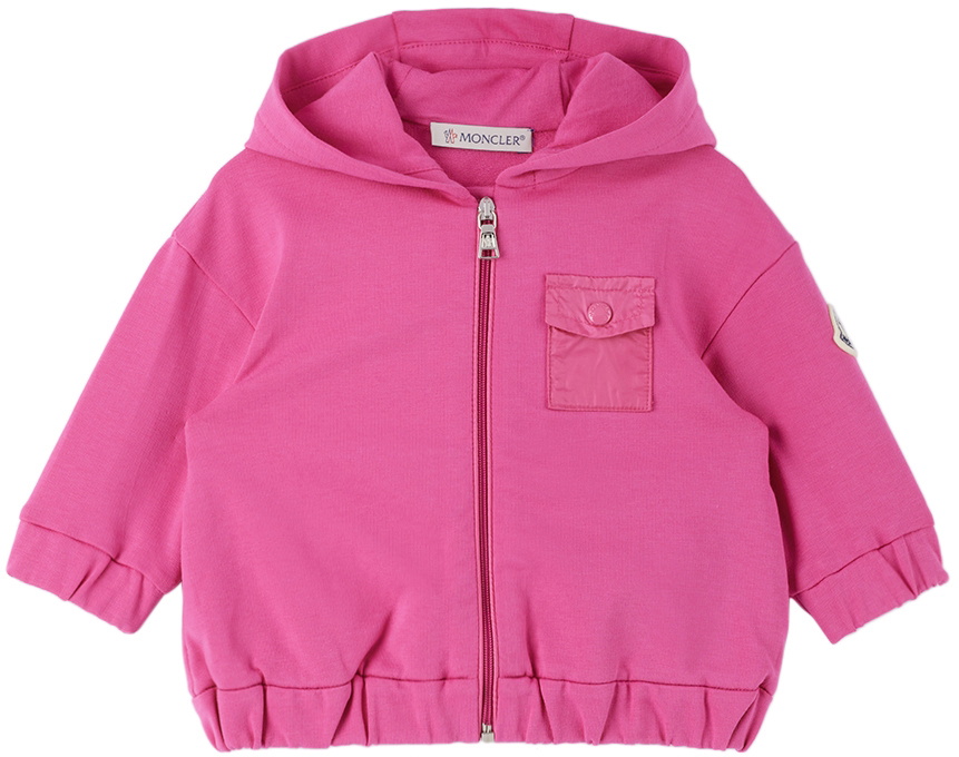 Moncler Enfant Baby Pink Zip Hoodie & Lounge Pants