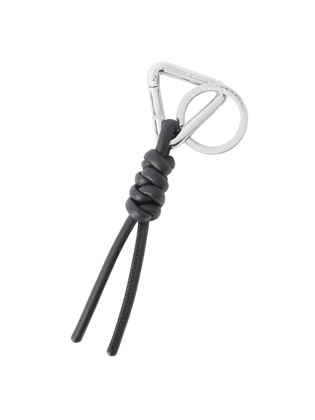 Photo: Bottega Veneta - Braided Leather and Silver-Tone Keyring