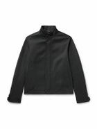 Zegna - Nubuck-Trimmed Virgin Wool-Twill Jacket - Gray