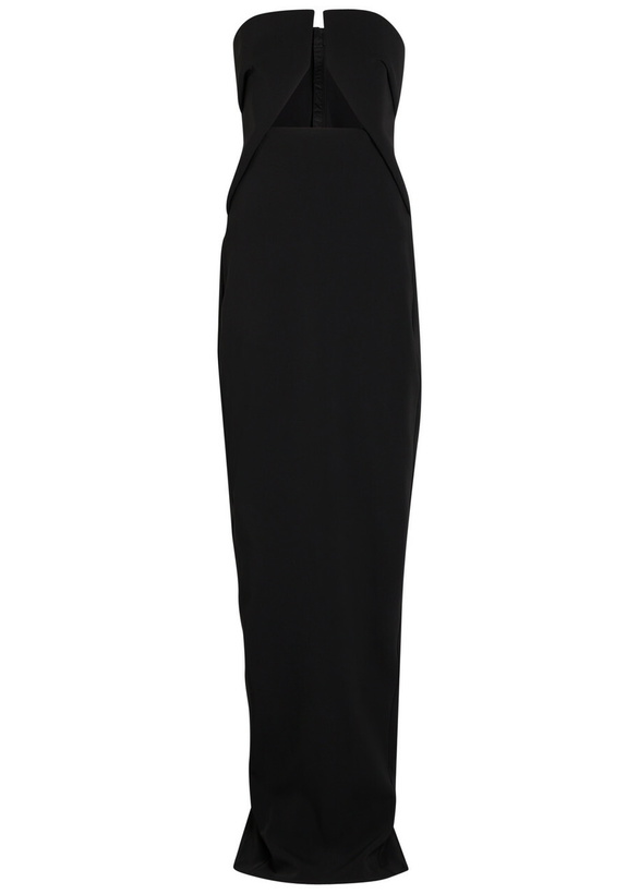 Photo: Rick Owens Prong Cut-out Crepe Gown Black