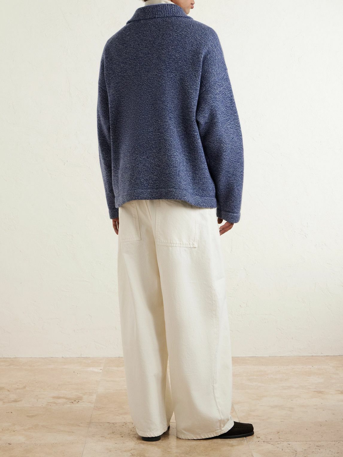 The Elder Statesman - Hunter Cashmere Zip-Up Cardigan - Blue