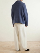 The Elder Statesman - Hunter Cashmere Zip-Up Cardigan - Blue