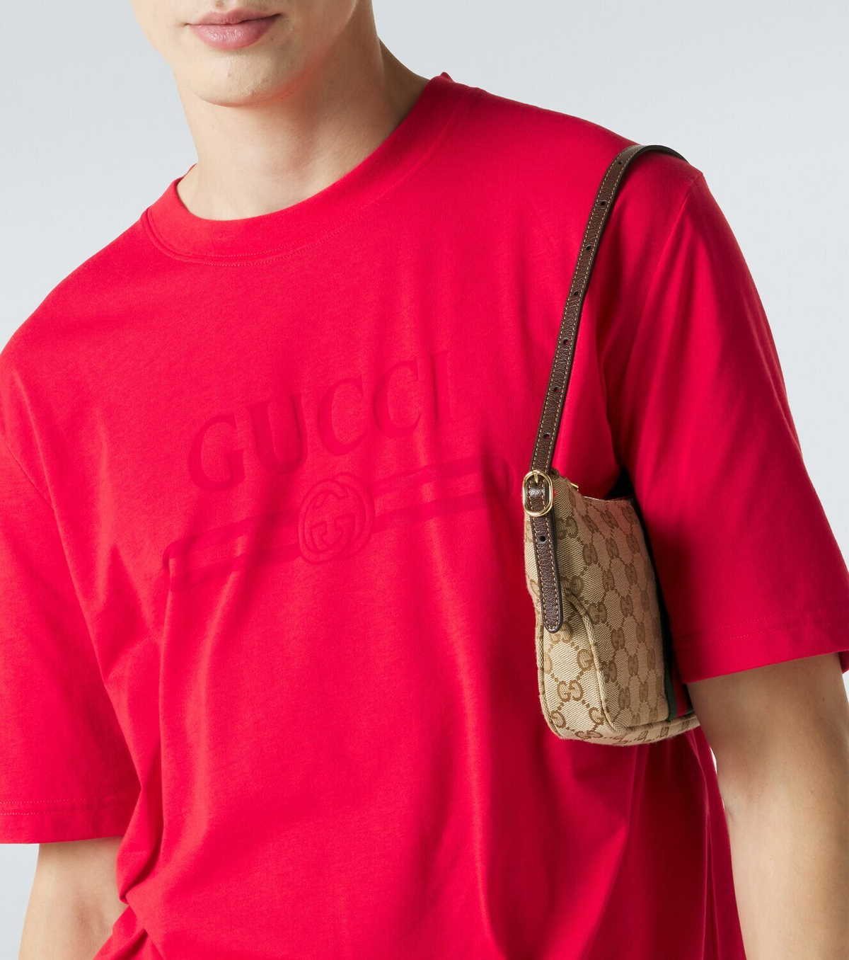 Gucci Logo cotton-blend jersey T-shirt