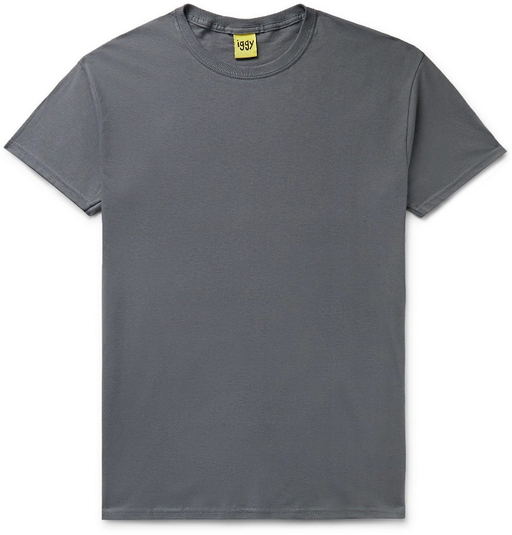 Photo: iggy - Drainpool Printed Cotton-Jersey T-Shirt - Gray