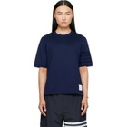 Thom Browne Navy Jersey Ottoman 4-Bar T-shirt