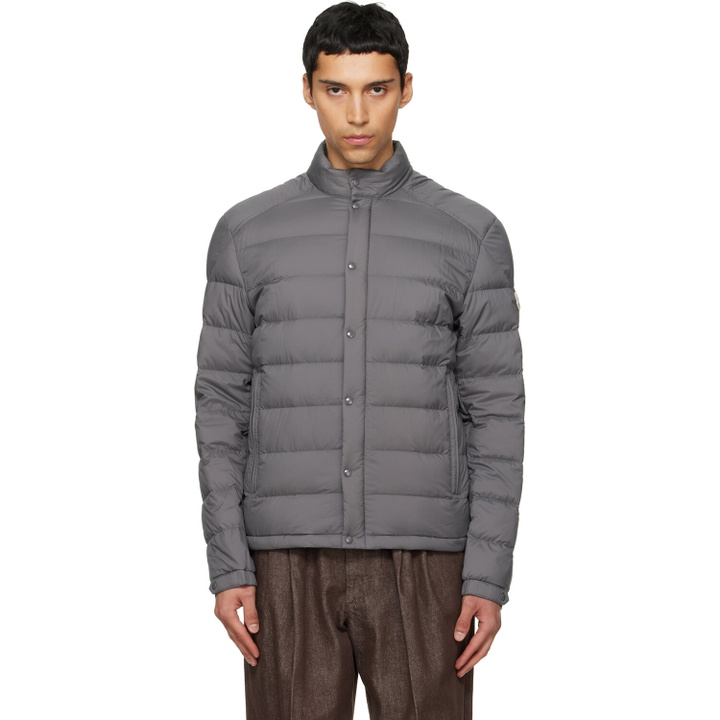 Photo: Moncler Gray Selves Short Down Jacket