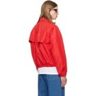 Jil Sander Red Taffeta Jacket