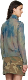 Song for the Mute Blue Tie-Dye Turtleneck