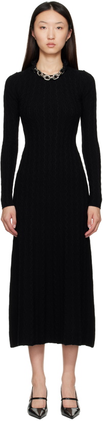 Photo: Rabanne Black Wool Maxi Dress